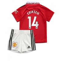 Manchester United Christian Eriksen #14 Fotballklær Hjemmedraktsett Barn 2022-23 Kortermet (+ korte bukser)